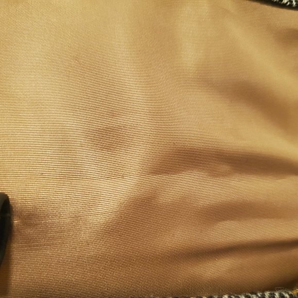 Nine West gray herringbone tweed convertible baguette purse - Picture 12 of 16